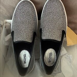 Michael Kors Keaton Slip On… Satin/Hot Fix Stones